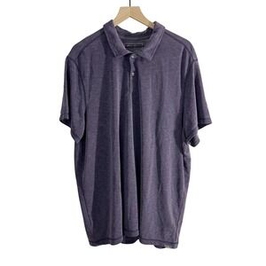 Eddie Bauer Short Sleeve Collared Polo Shirt Purple Size XXL‎ Casual Golf